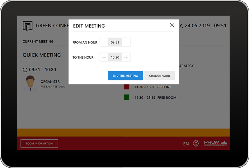 meeting room booking system with outlook exchange